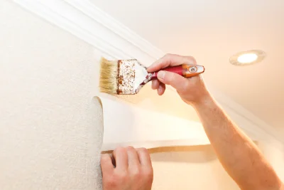 Pose de papier peint à Jonzieux — revêtements muraux et toiles de verre